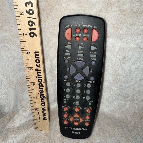 RCA SystemLink 5AV‎ Universal Remote Control Black - Picture 1 of 3